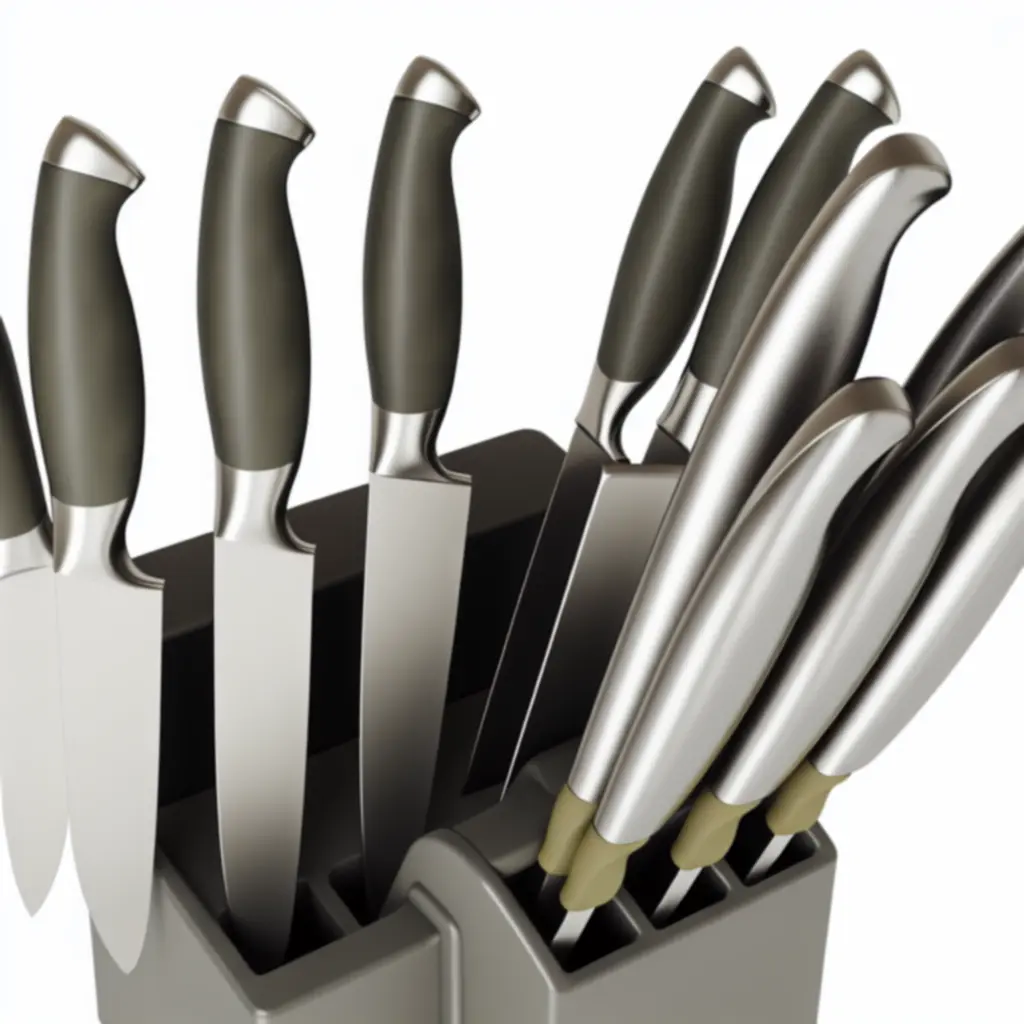 Zestaw noży kuchennnych stalowych